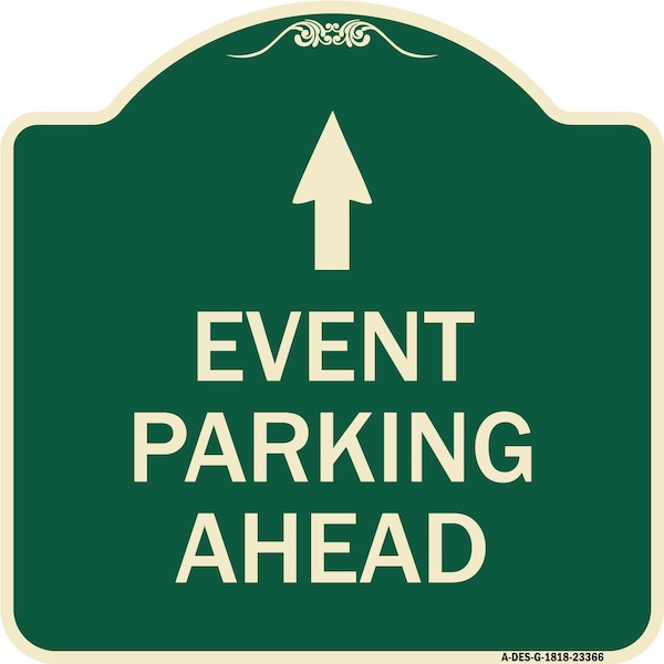 Signmission Designer Series Parking & Post Kit, Green & Tan Heavy-Gauge Aluminum Sign, 18" x 18", G-1818-23366 A-DES-G-1818-23366 - main